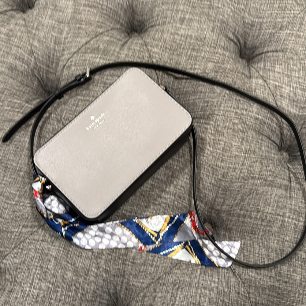 Kate Spade Bag Sienna Gray Black Colorblock Camera Crossbody - Picture 15 of 17